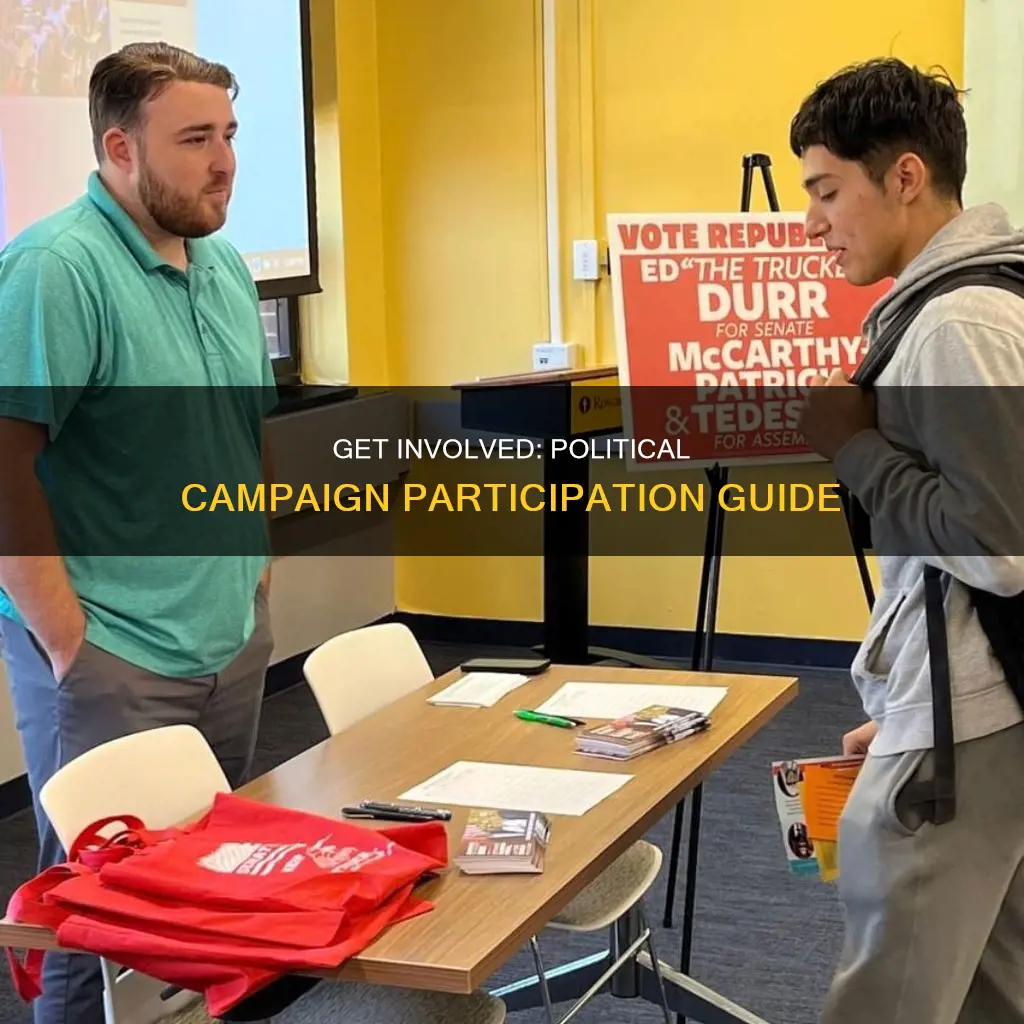 how can i get involved in a political campaign