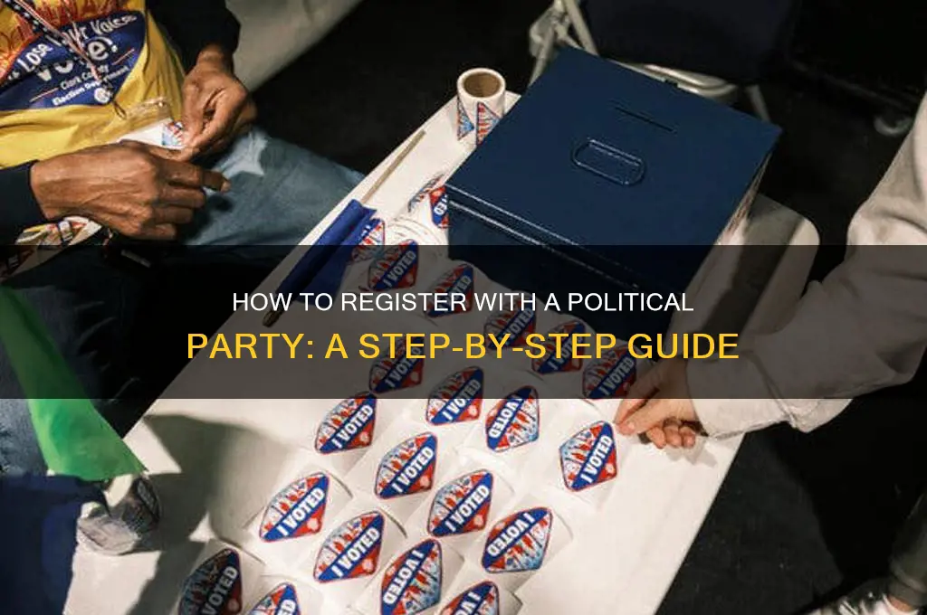 how can i regiater with a political party