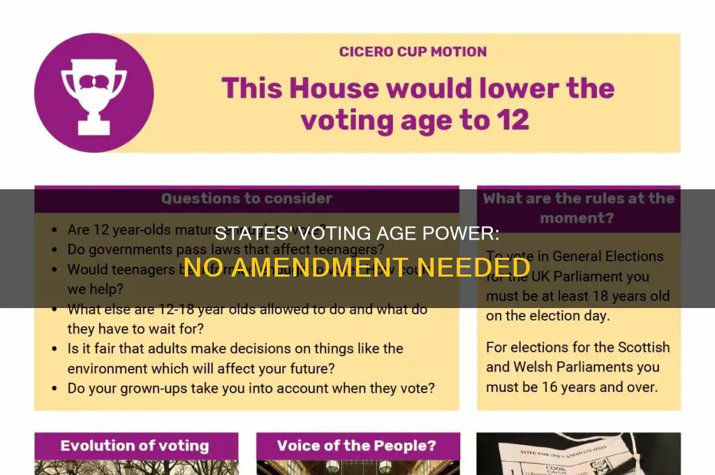 how can states change voting age without constitutional amendment