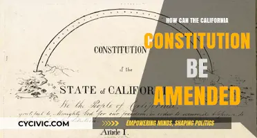 Amending California's Constitution: A Complex Process