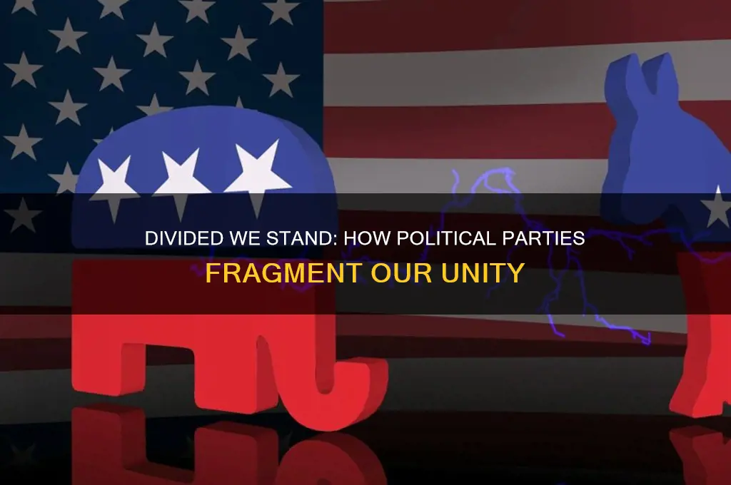 how can you be divded by political parties