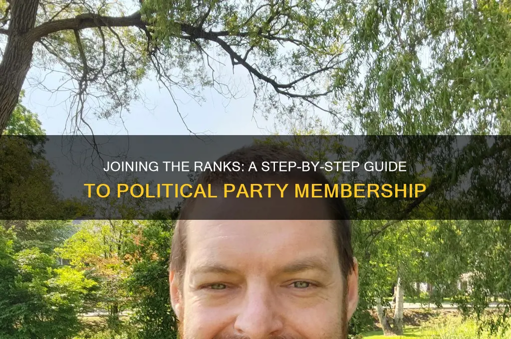 how can you become a member of a political party