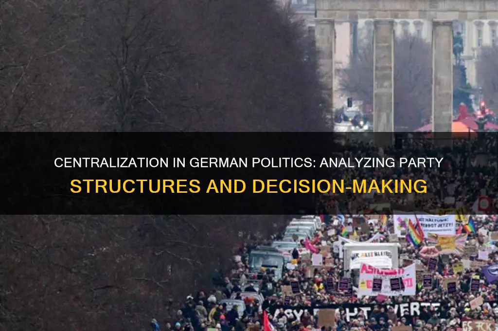 how centralized are german political parties