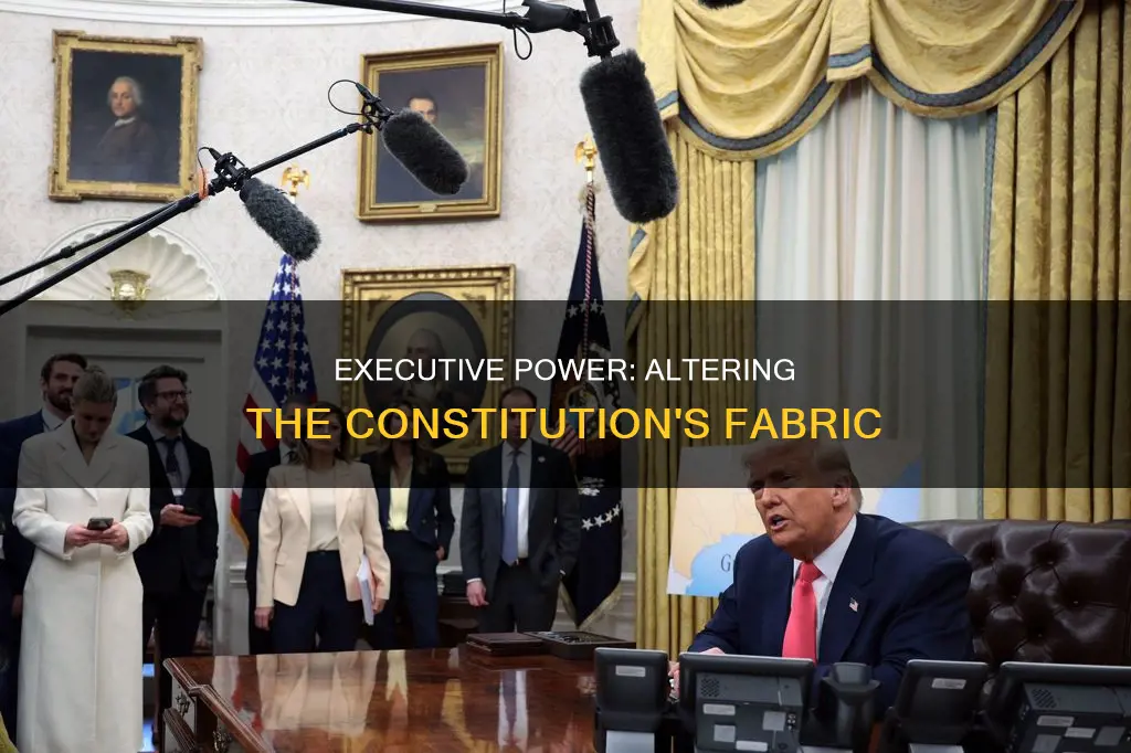 how constitution has been altared by executive decision