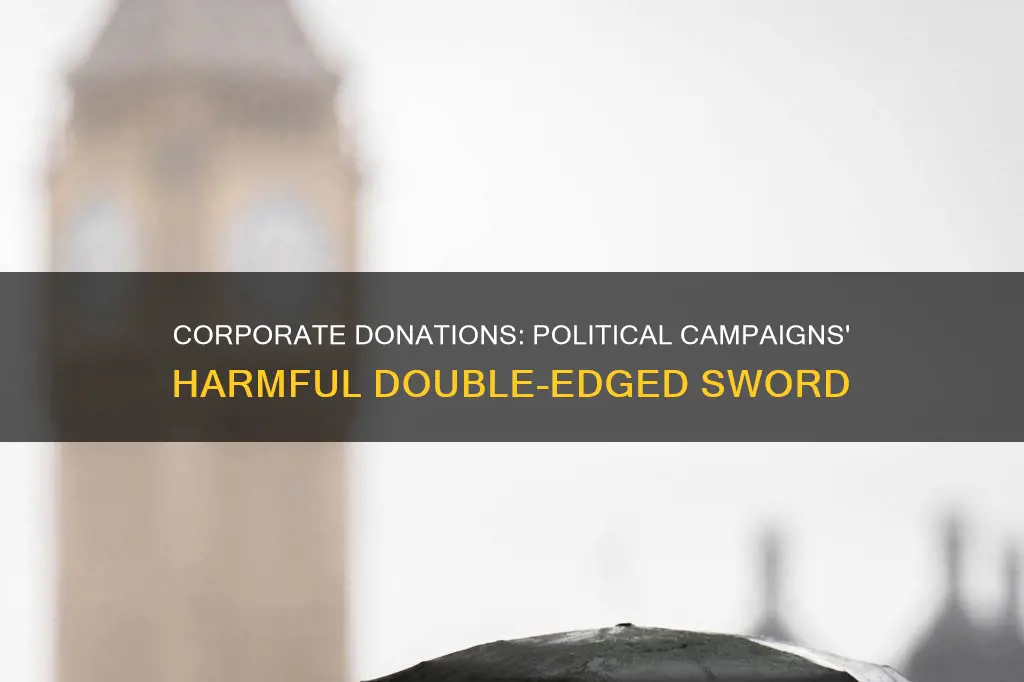 how corporations donate harm political campaigns