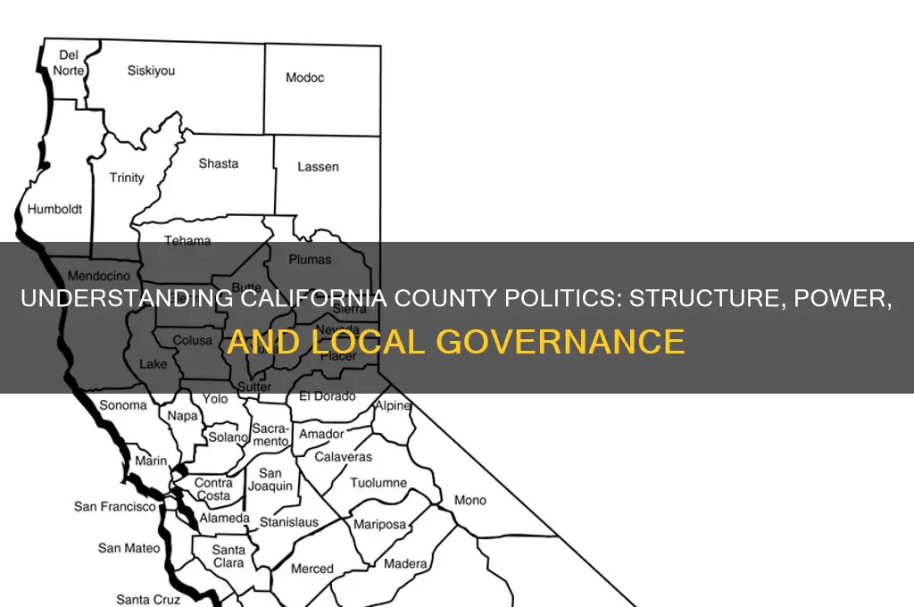 how county politics work california