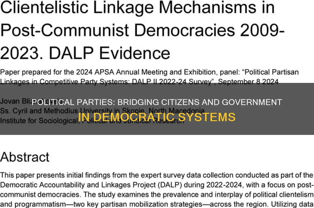 how ddo political parties serve as linkage institutions