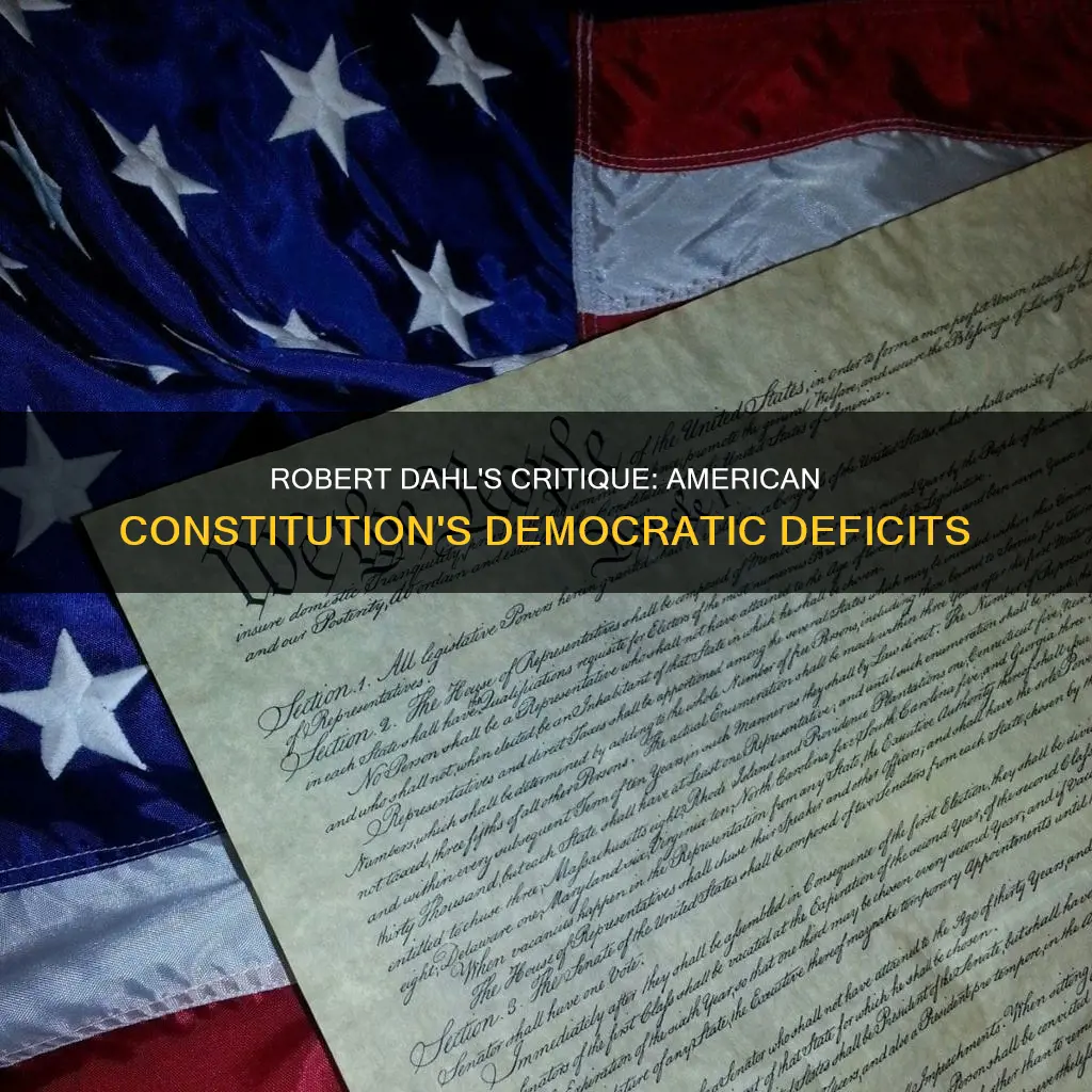 how democratic is the americcan constitution robert dahl