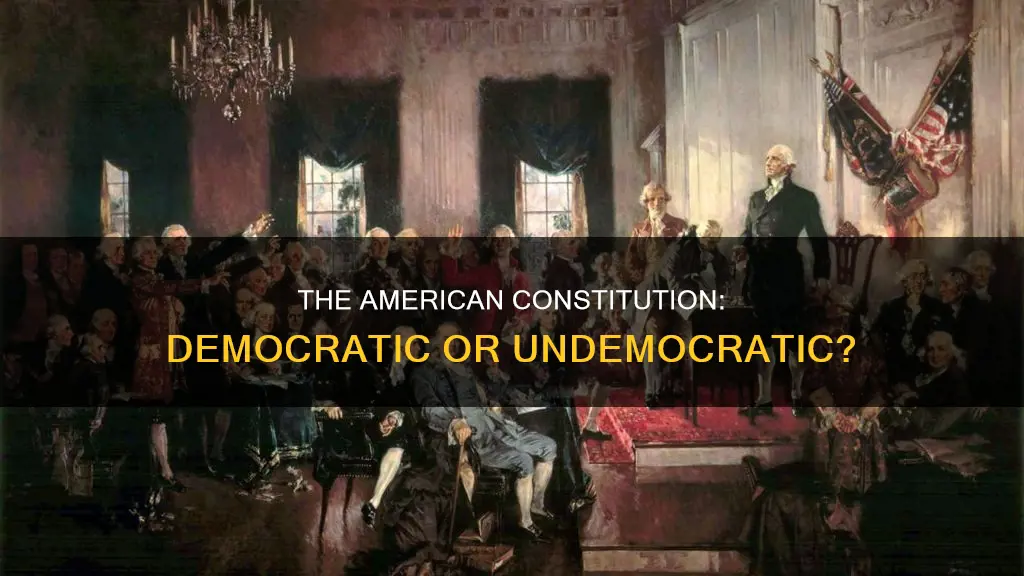 how democratic was the american constitution as originally written