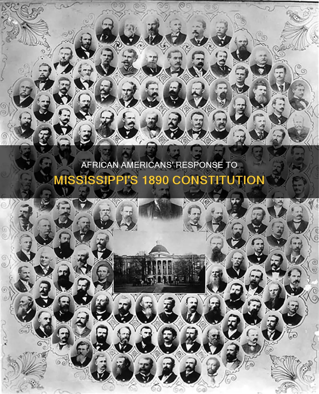 how did african americans respond to the 1890 mississippi constitution