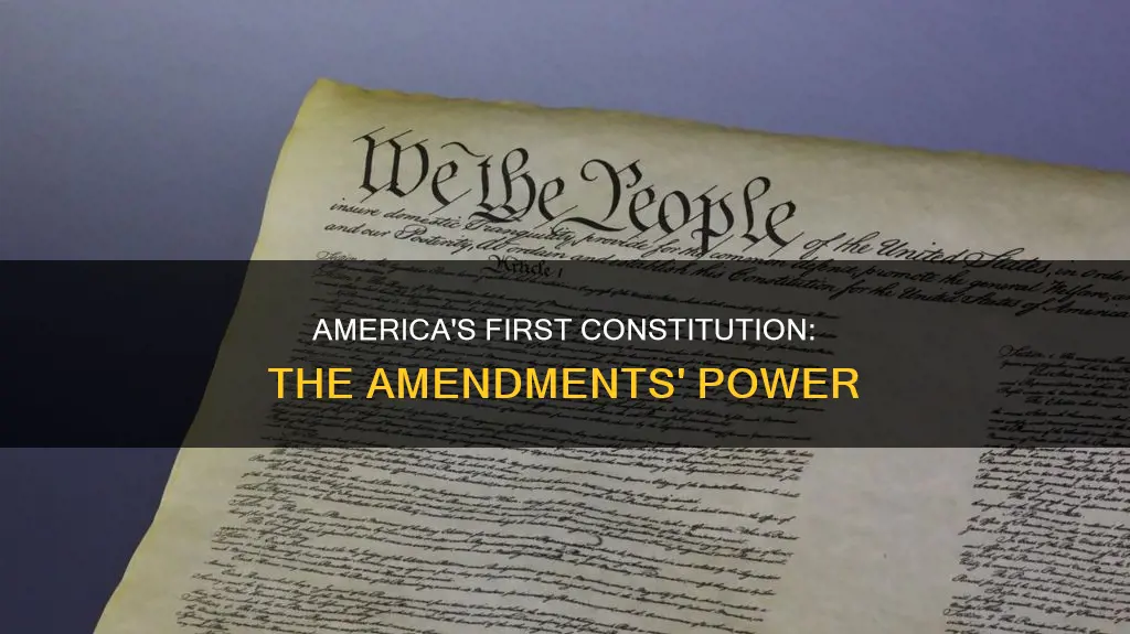 how did america fix the problem with the first constitution