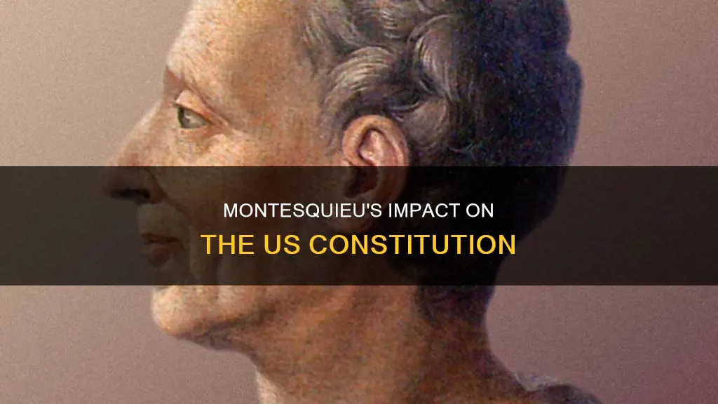 how did baron montesquieu influence the us constitution