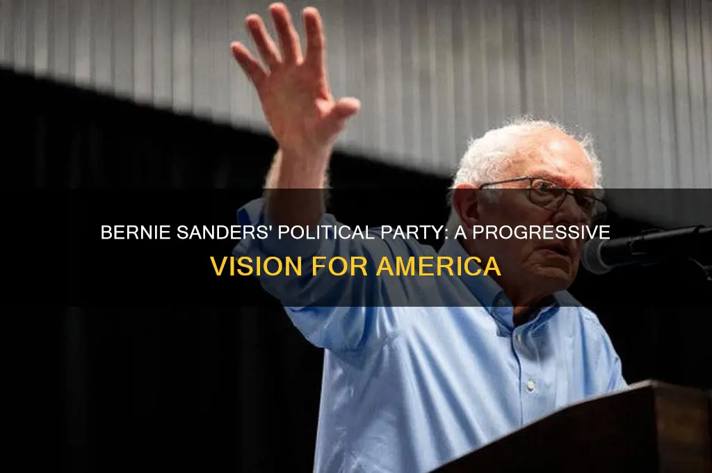 how did bernie sanders describe his political party