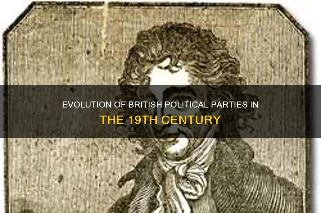 how did british political parties evolved in the 1800s