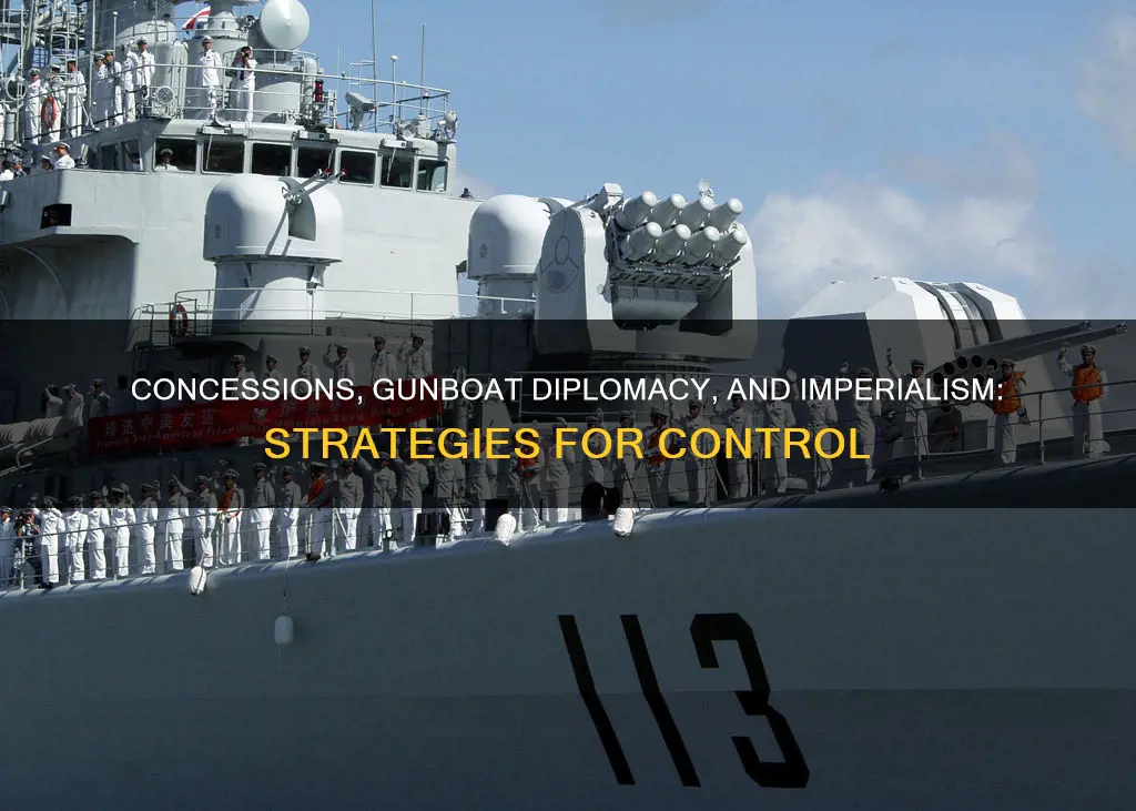 how did concessions and gunboat diplomacy support imperialism