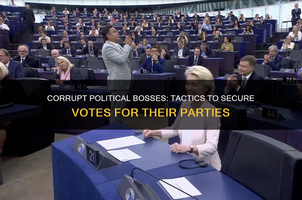 how did corrupt political bosses get voters for their parties