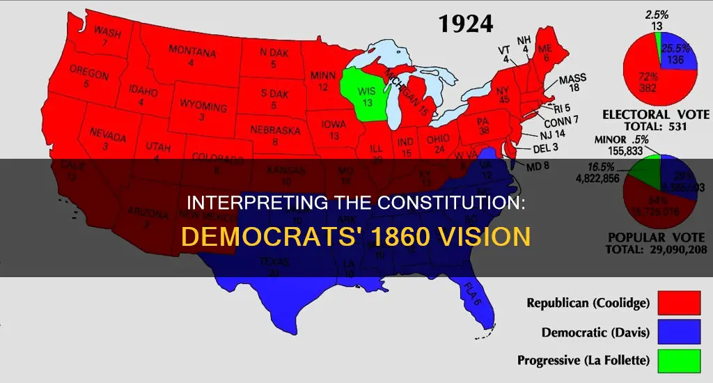how did democrats interpret the constitution in 1860