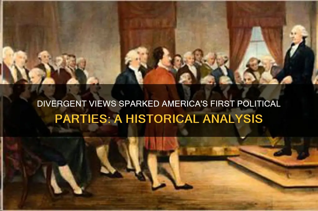 how did different opinions lead to the first political parties