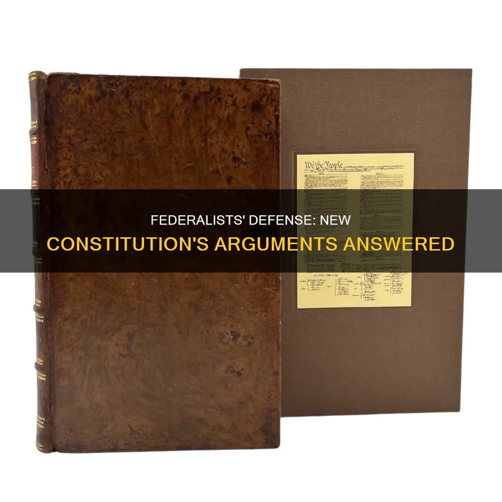 how did federalists answer the arguments against the new constitution