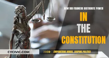 Founders' Power Distribution in the Constitution