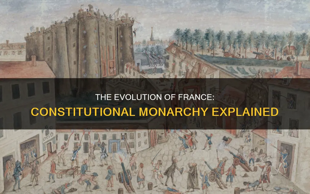 how did france become a constitutional monarchy class 9