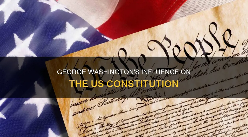 how did george washington contribute to the us constitution