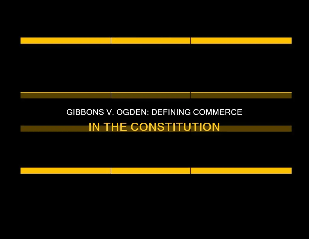 how did gibbons v ogden help define the constitution