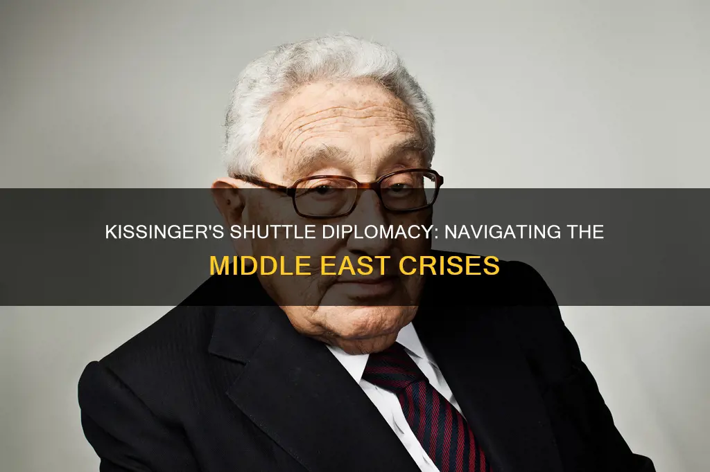 how did henry kissinger engaged in shuttle diplomacy