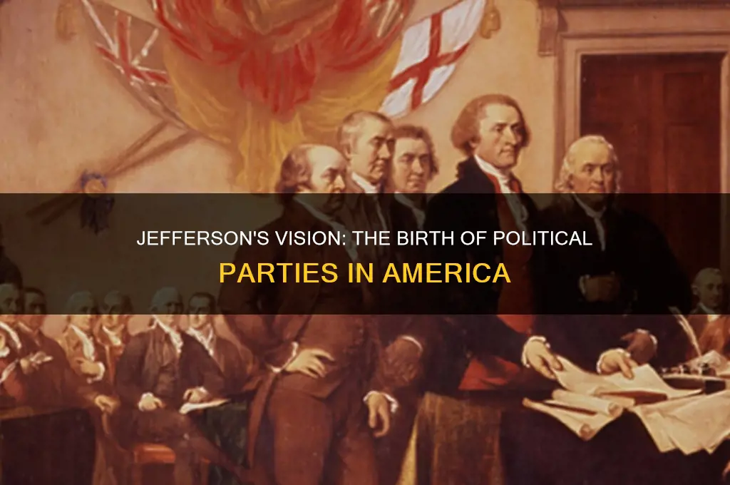 how did jefferson create the concept of political parties