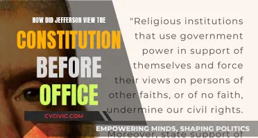 Jefferson's Pre-Office Constitution Viewpoint