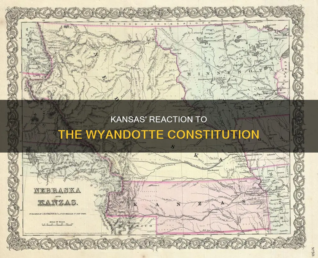 how did kansas react to the wyandotte constitution