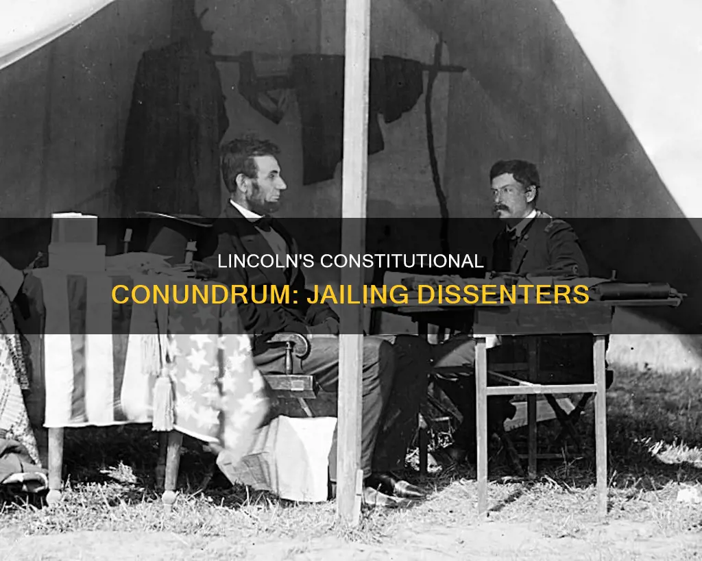 how did lincoln subvert the constitution to jail