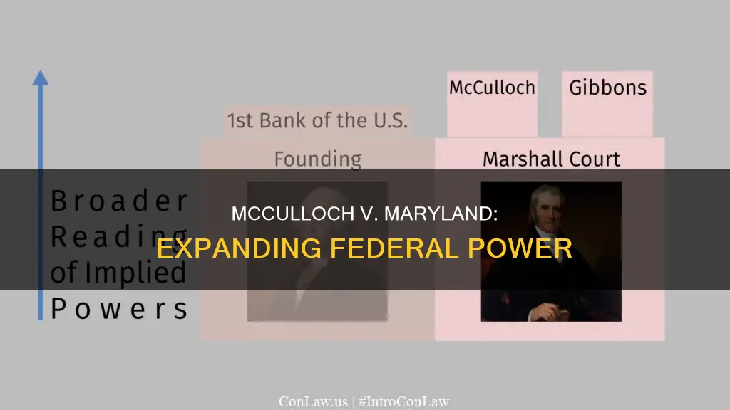 how did mcculloch v maryland impact the constitution
