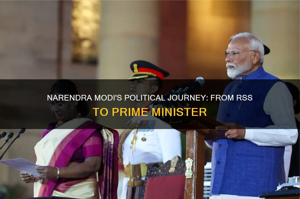 how did modi enter politics