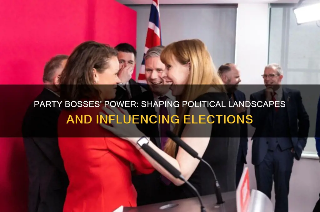 how did party bosses impact politics