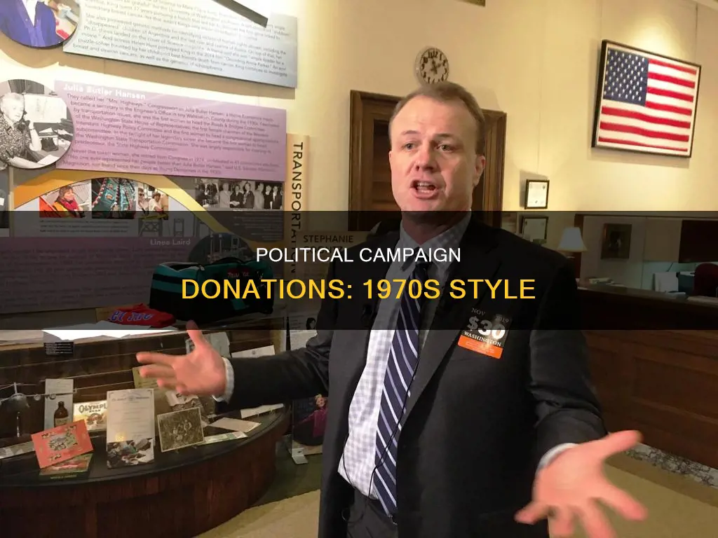 how did people donate to political campaigns 1970s