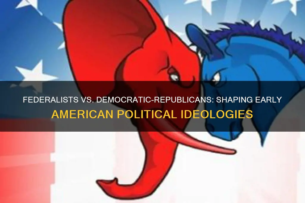 how did people view political parties federalists and democraatics republicans