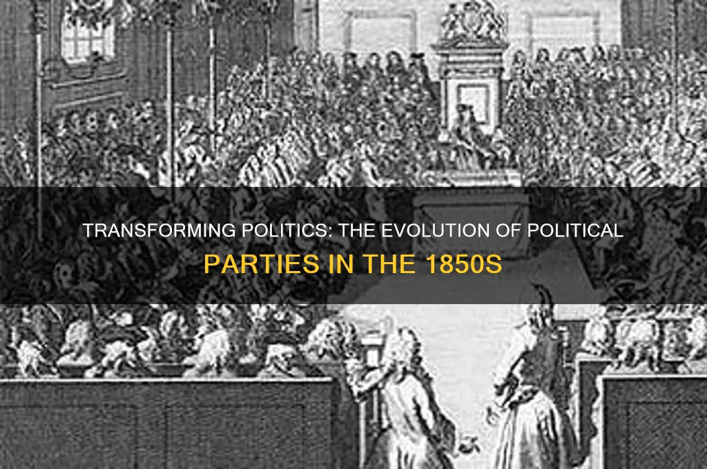 how did political parties change in the 1850s