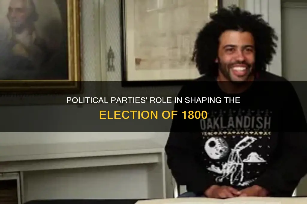 how did political parties influence the election of 1800