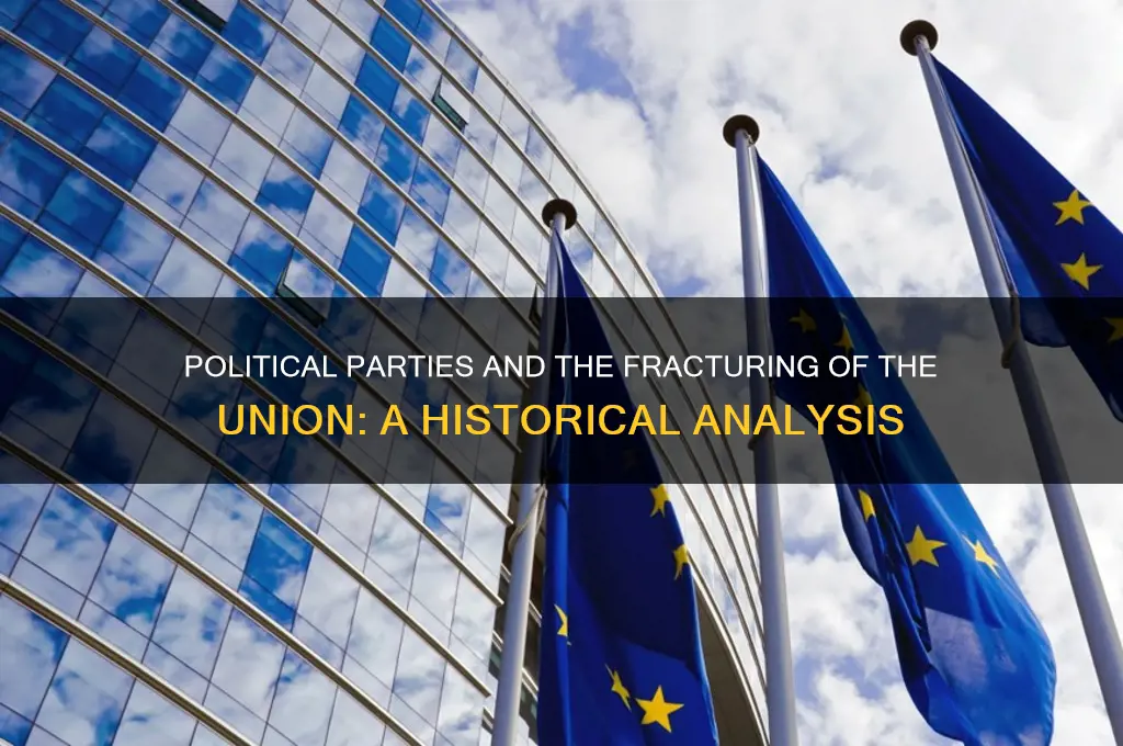 how did political parties lead to breakup of the union