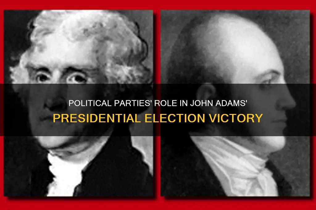 how did political parties play into john adams election