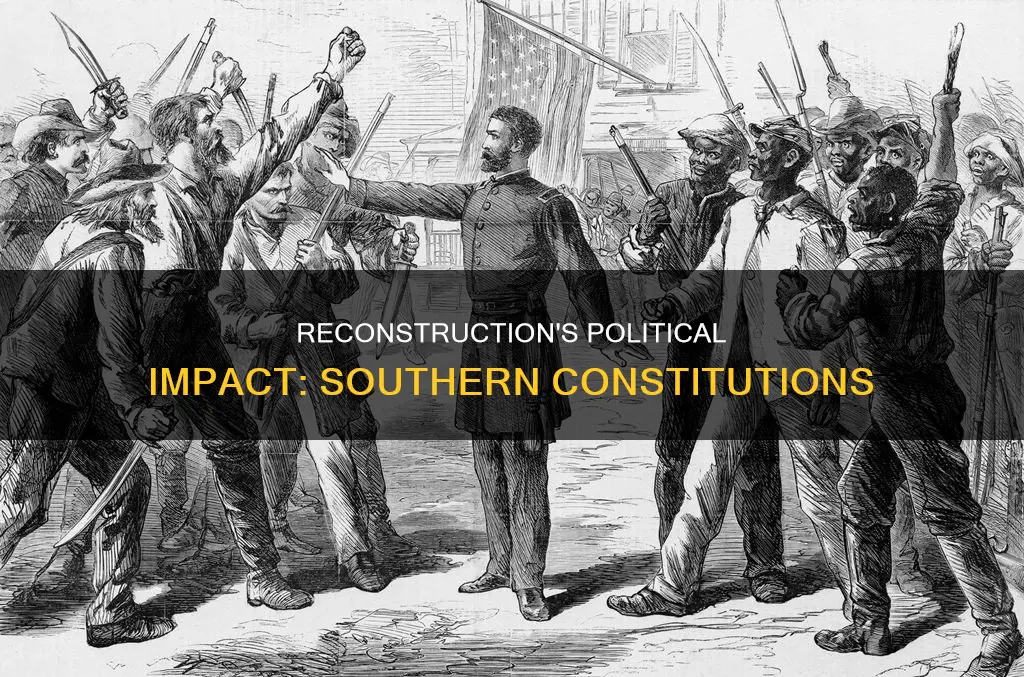 how did reconstruction constitutions affect politics in the south