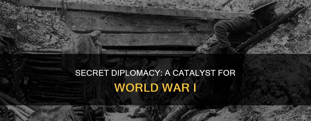 how did secret diplomacy lead to ww1