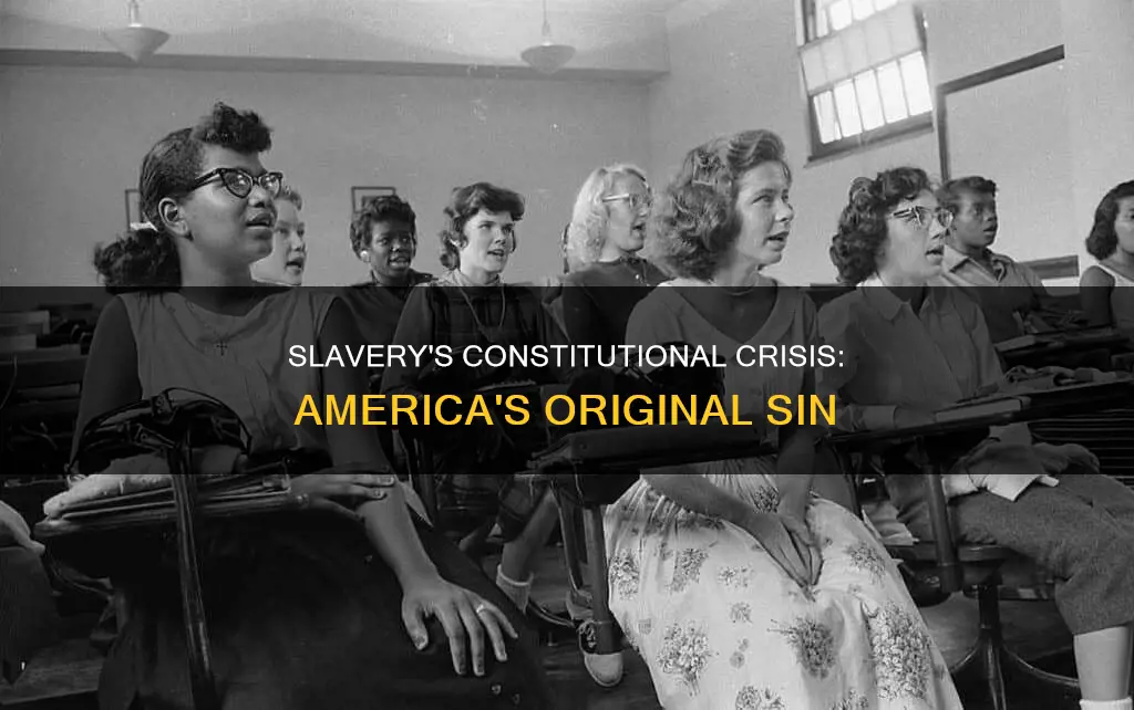 how did slavery created a problems for the constitution