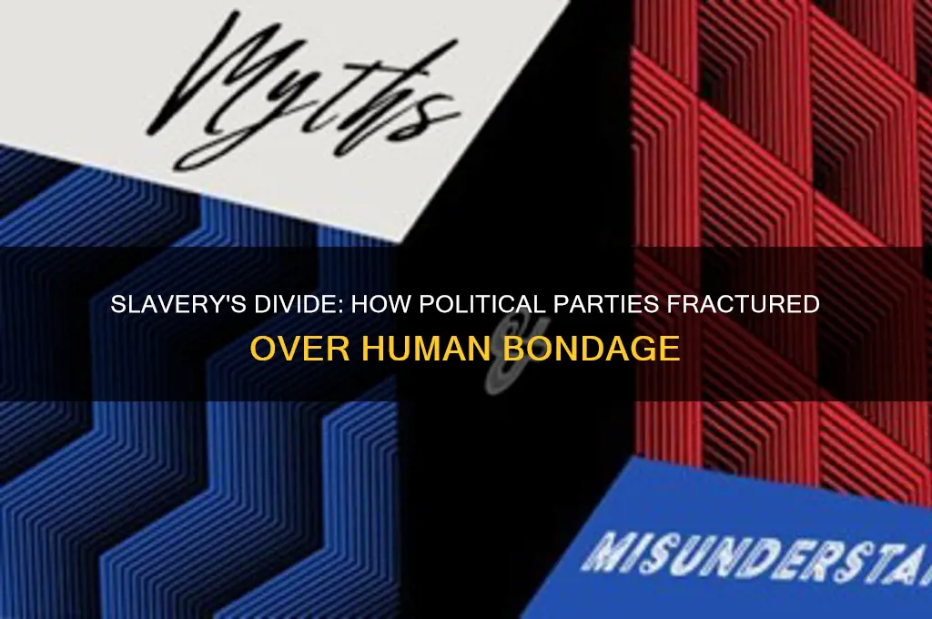 how did slavery split political parties