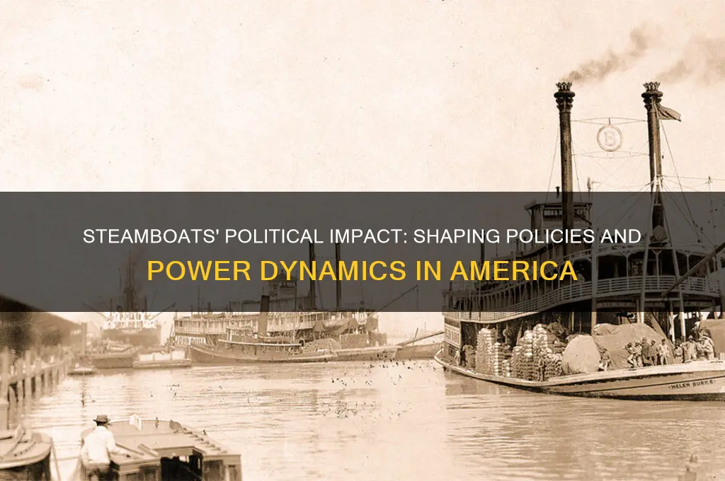 how did steamboats affest politics