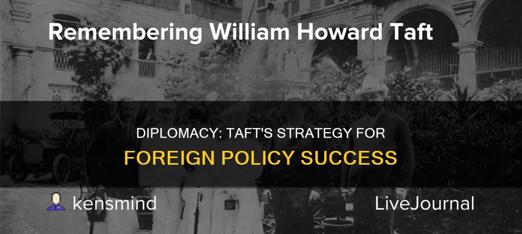 how did taft use diplomacy
