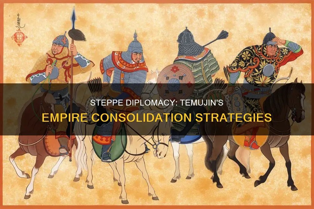 how did temujin use steppe diplomacy to consolidate his empire