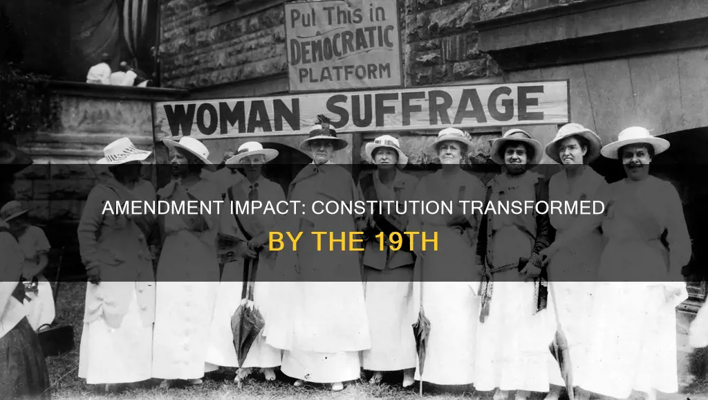 how did the 19th ammendement effect the constitution