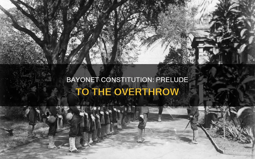 how did the bayonet constitution led to the overthrow
